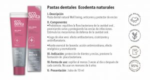 Pasta dental antiplaca bacteriana orgánica certificada
