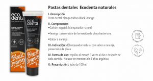 Pasta dental blanqueadora carbón naranja