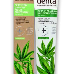 Pasta de dientes multifuncional orgánica certificada con aceite de cáñamo 75 ml