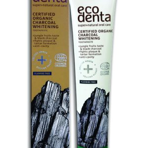 Pasta dental blanqueadora orgánica certificada con carbón activado 75 ml