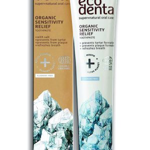 Pasta dental orgánica certificada para dientes y encías sensibles con sal 75 ml