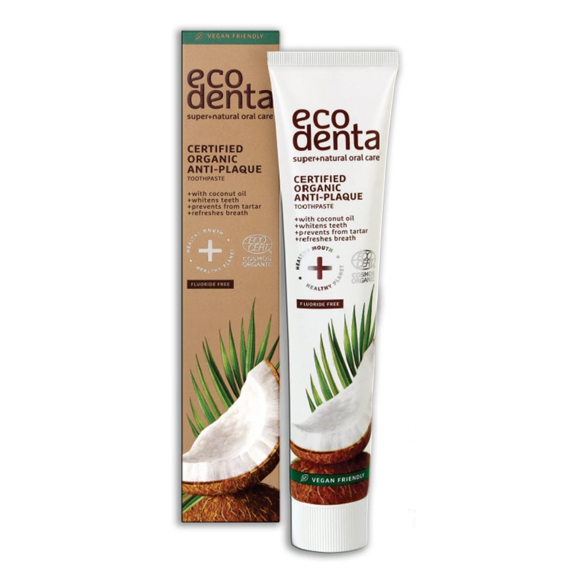 Pasta dental antiplaca con aceite de coco