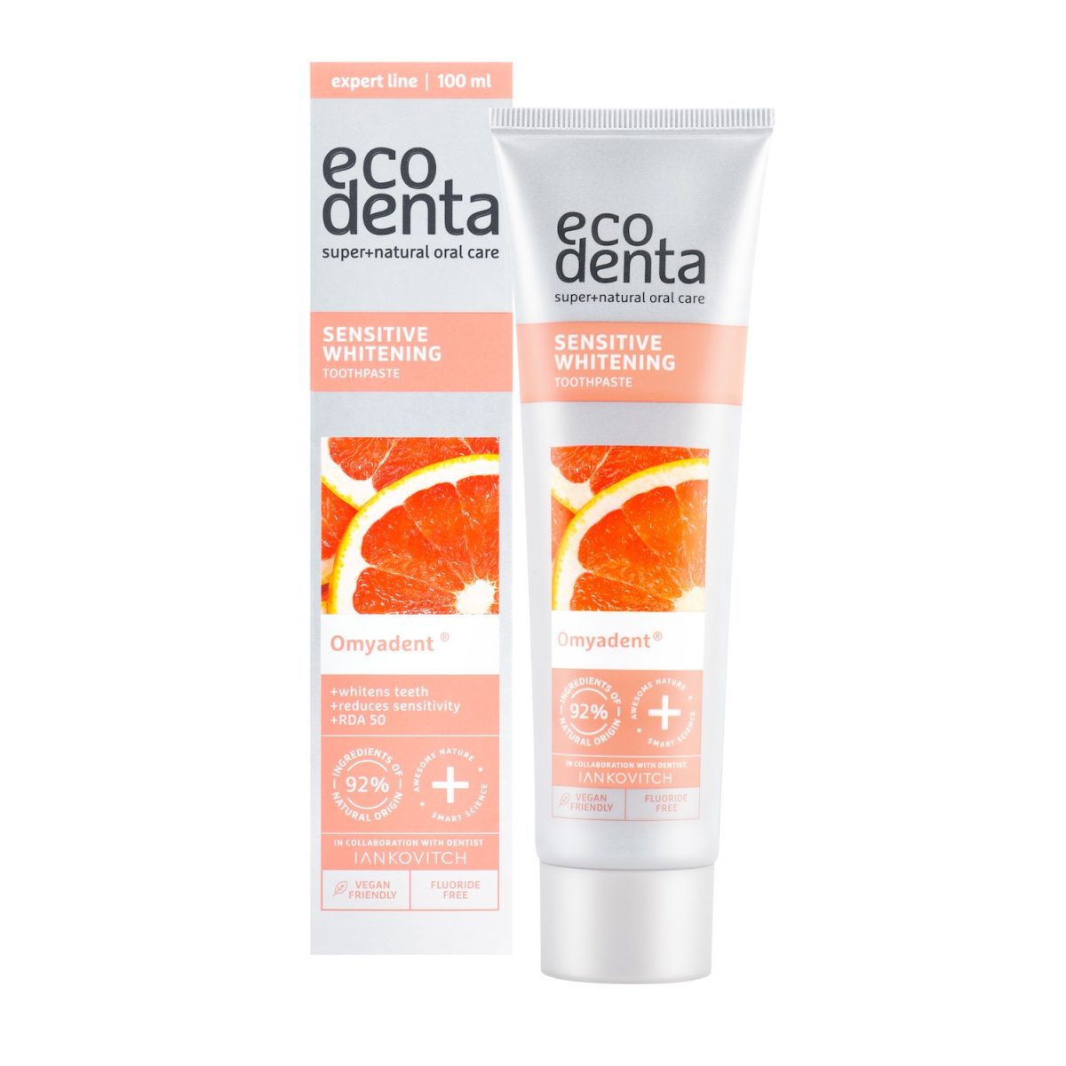 Pasta dental blanqueadora para dientes sensibles